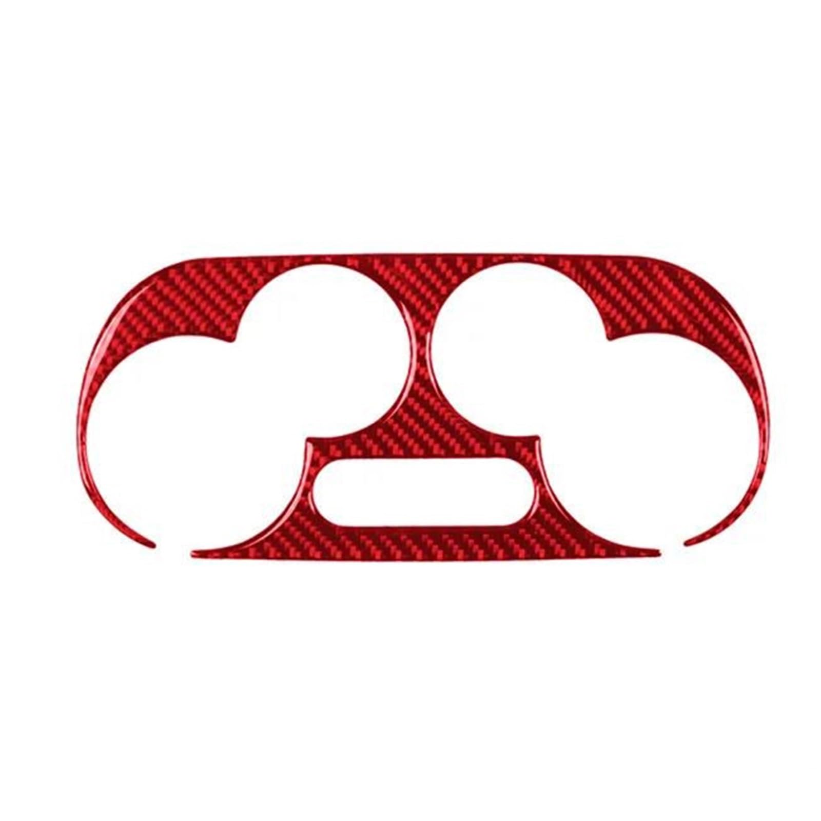 Suitable Car Interior Modification Manual Air Conditioner Control Stickers for Fiat 500 2012-2015(Rosso)