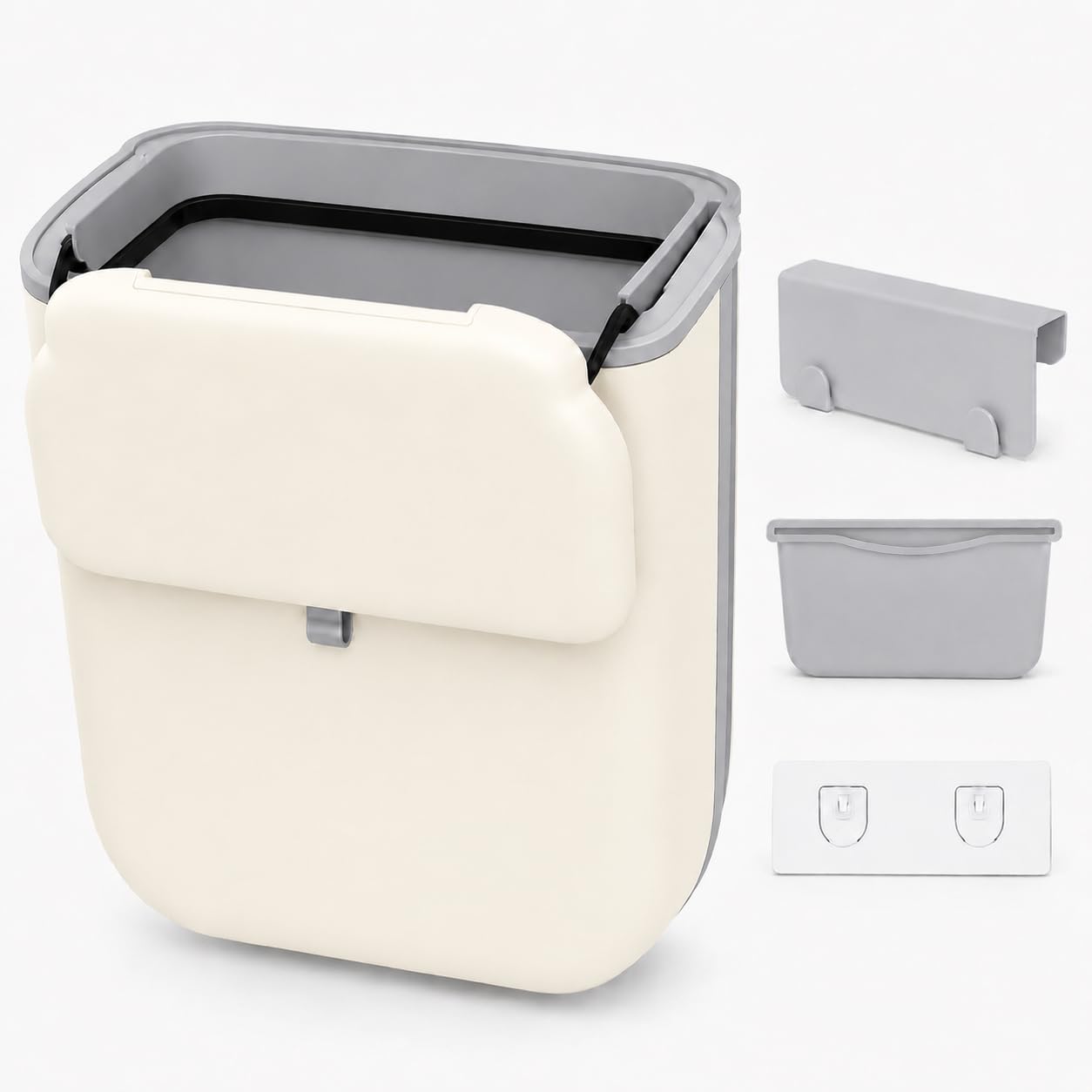 Otopone Food Waste Bin, Sliding Cover Folding Cupboard Bin