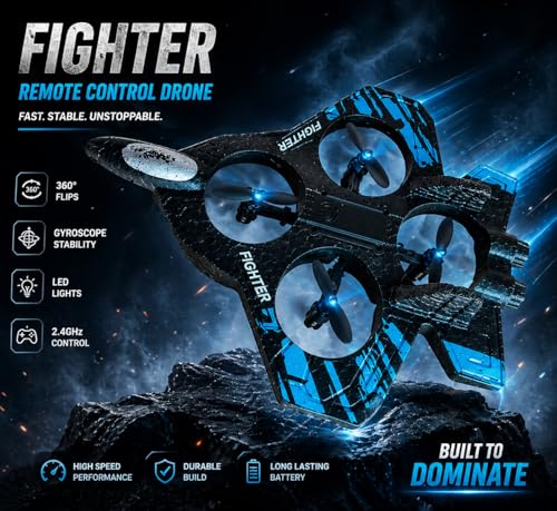 Image of Arrostar RC Fighter Jet Drone, Remote Control Aircraft, Indoor and Outdoor Flying Toy