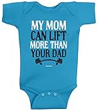 Threadrock Unisex Baby My Mom Can Lift More Than Your Dad Bodysuit