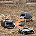 TYYMSMK Folding Wood Stove, Suitable for Outdoor Camping Cookware, All Carbon Steel, Easy to Disassemble, Save Space