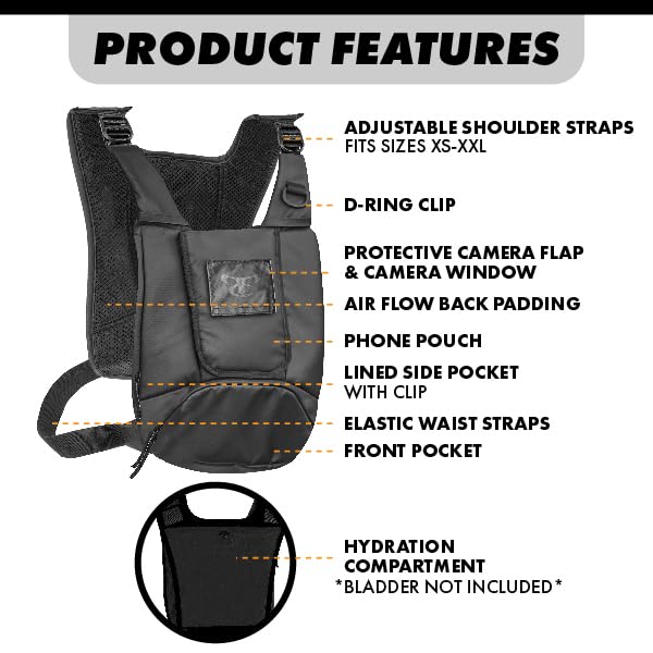 Mochila pecho impermeable ajustable para hombre miniatura 4