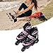 Ice Skates, Pink Roller Blades Adjustable PU Mesh Glide Skates for Teens, ICY Fun Exercise Improving Strength and Balance