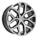 OE Wheels CV98B 22 Inch Rim Fits Silverado 1500 Snowflake Style 6x139.7 22x9 Gloss Black Machined - Hollander 5668 (1)