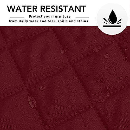Image of Easy-Going Microfiber Sofa Slipcover L Shape Sectional Couch Cover - Reversible Chaise Furniture Protector for Pets, Kids, Children, Dog (Large, Christmas Red)