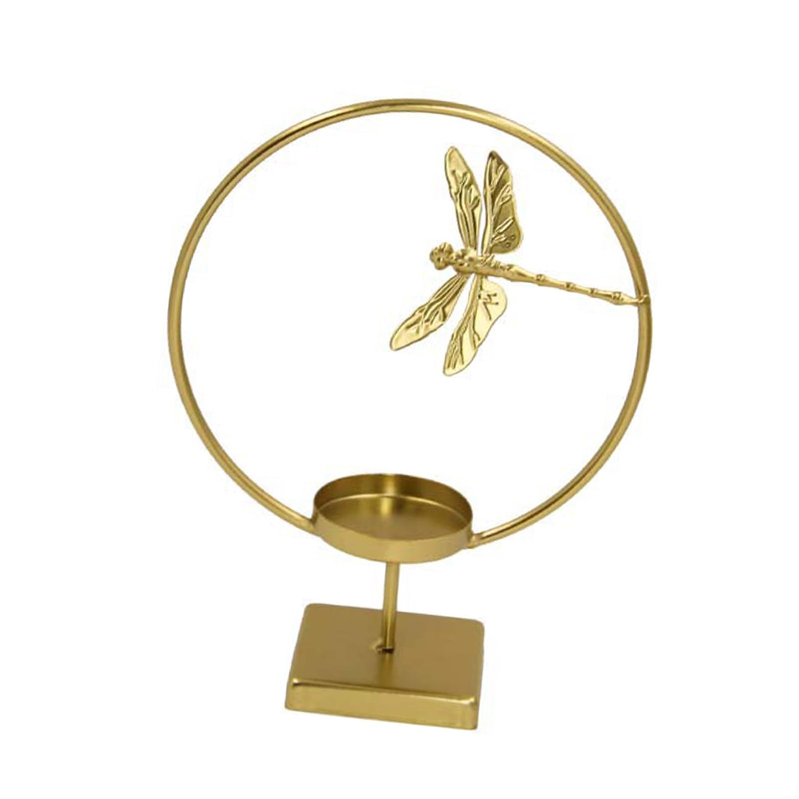 Tsophreniq European Floral Butterfly Metal Holder Iron Tealight Stand Round Candlesticks Desktop Decoration Living Room Bedroom Decors