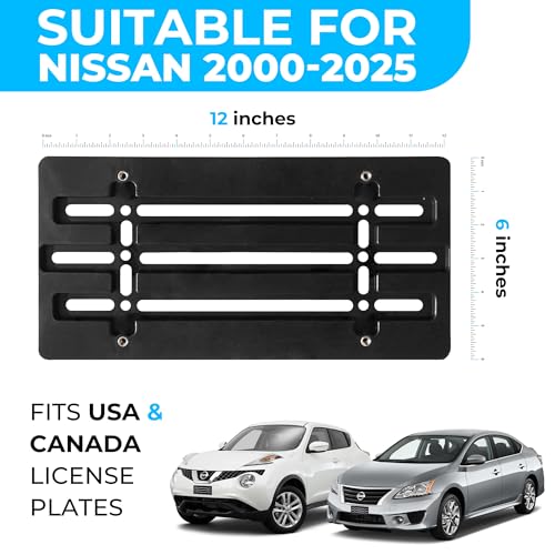 image for TN TrunkNets Inc Front Bumper License Plate Bracket for Nissan 2000-20