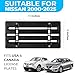 Front Bumper License Plate Bracket for Nissan 2000-2026, Plate Holder Set w 6 Unique Screw Bolts & Wrench Kit, License Tag Mounting Kit, Quality Plate Holders, Premium Car & Truck Accessories