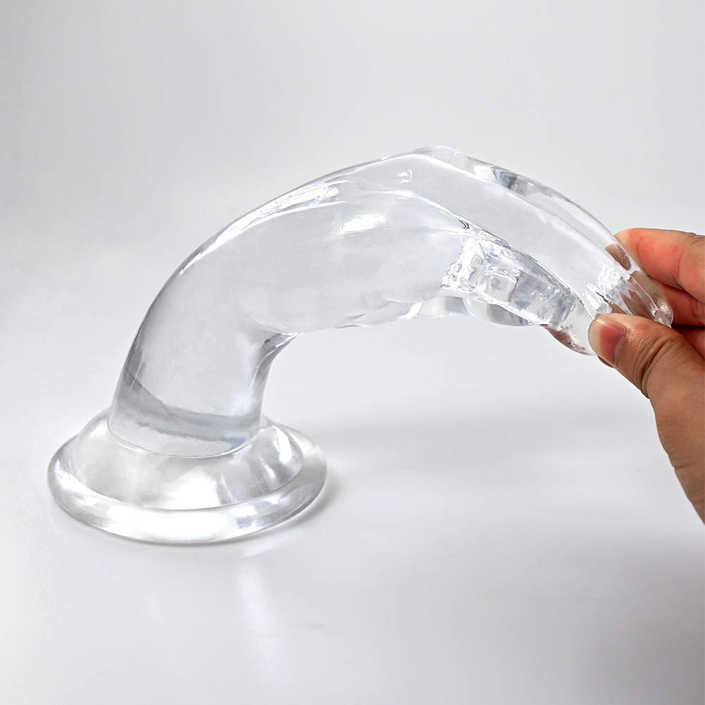 Realistic Hand Dildo with Strong Suction Cup Fist Anal Plugs Butt Plug Vaginal or Anal Fisting for Men Women Sex Factory Transparent