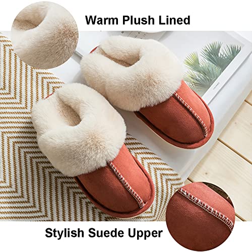 Rojeam Winter Slippers Warm House Shoes Indoor Outdoor Anti-Skid for Unisex Men Women2