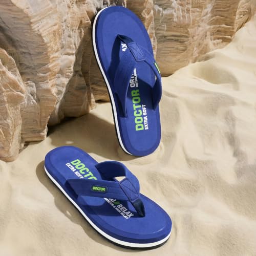 Image of DOCTOR EXTRA SOFT Ultra Cushion Slippers for Men's| Lightweight & Comfortable| Orthopedic & Diabetic| Casual & Stylish| Non-Slip Durable Mcr Dr Chappals & House Flip flops For Gent's & Boy's D-32