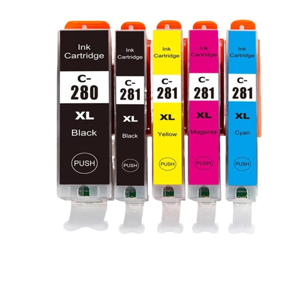 Cartuccia d'inchiostro PGI-280 CLI-281 PGI280 CLI281 compatibile con stampante a getto d'inchiostro TS8120 TS9120 TR7520 TR8520 TS6120