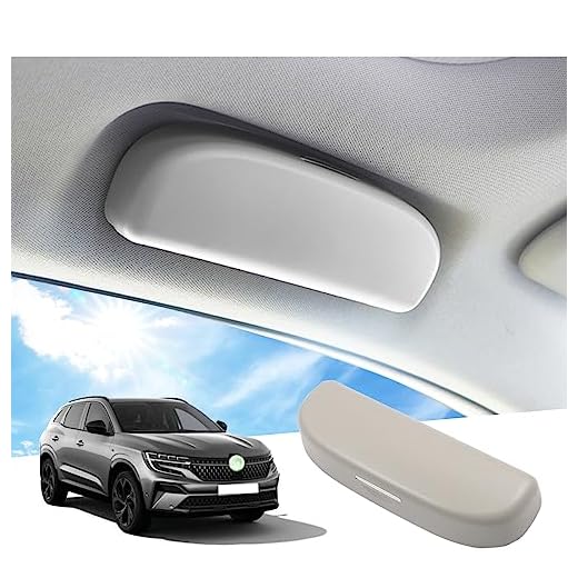 GAFAT Compatible con Renault Austral E-Tech Hybrid 2023 2024 Estuches de Gafas, Austral 2023 Soporte para Gafas de Sol Organizador, Accesorios Austral (Gris)