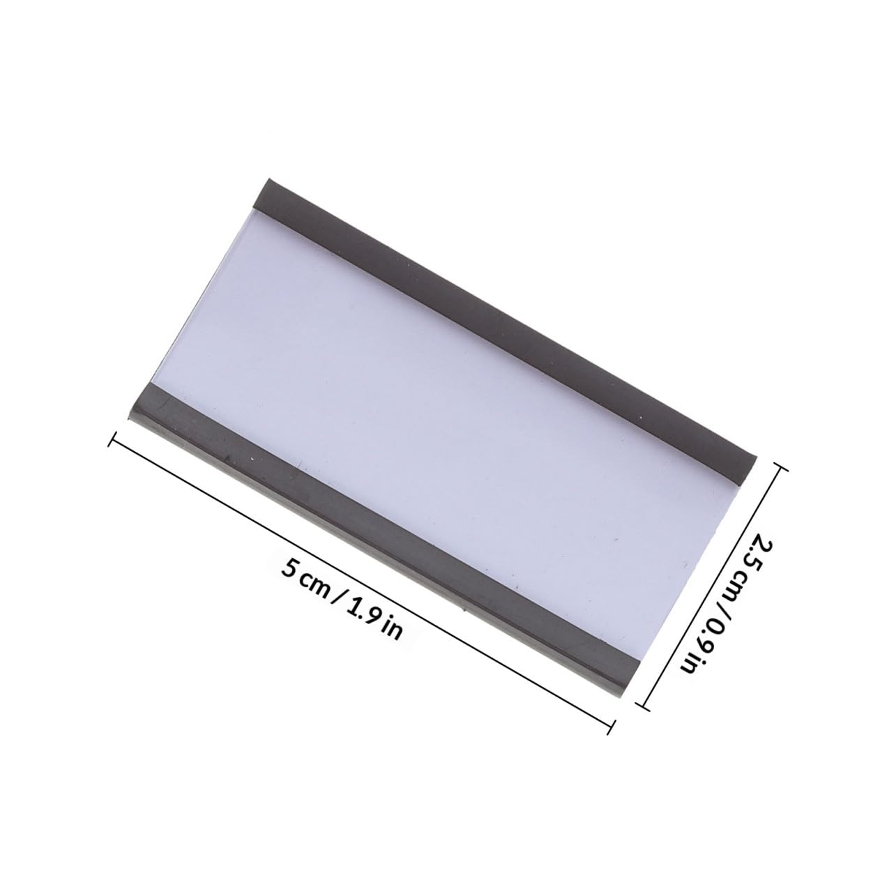 YARNOW Porta Etichette Magnetico da 50 Pezzi 50x25 Mm Clip per Cartellini Prezzi, Supporto Magnetico per Etichette da Magazzino, Display per Supermercati e Negozi, Facile Sostituzione
