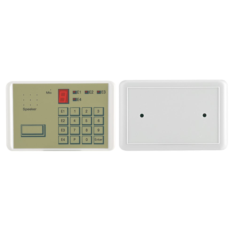 Zunate Alarma de marcador de voz, teléfono con cable de voz Marcador automático seguro Alarma casa antirrobo sistema de seguridad, marcador de emergencia