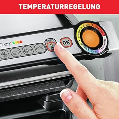 Tefal OptiGrill+ elektrischer Kontaktgrill + XA7238 Waffelplatten, Schöpkelle XA7258 Snacking & Baking Backschale, 6… – Bild 7