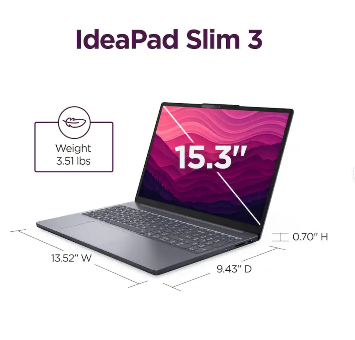 Amazon.com: Lenovo IdeaPad Slim 3, 15.6