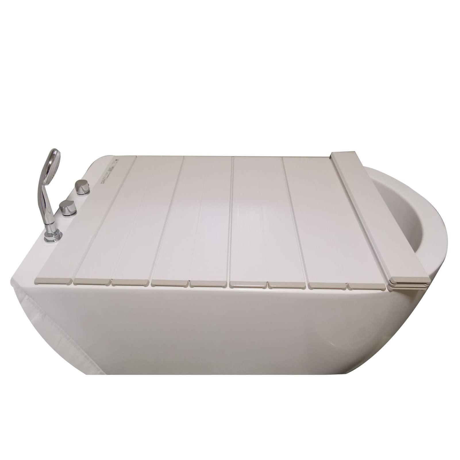 Cubierta de la bañera plegable de polipropileno blanco con tablero aislante de 1 cm