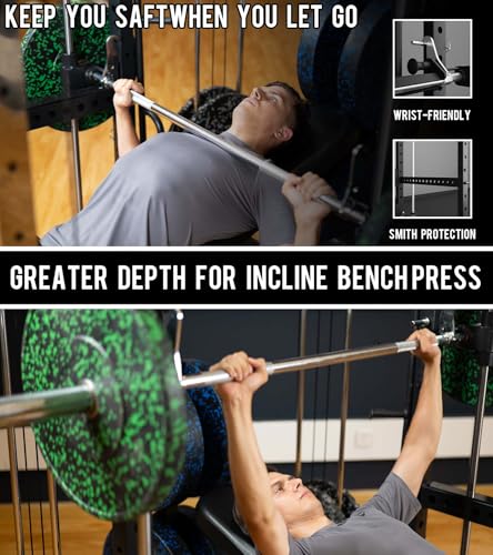 Image of Eonfit E5 Smith Machine with Vertical Leg Press, Power Cage Squat Rack with LAT-Pull Down Cable Crossover Rotating Arms System Home Gym Equipment All in One