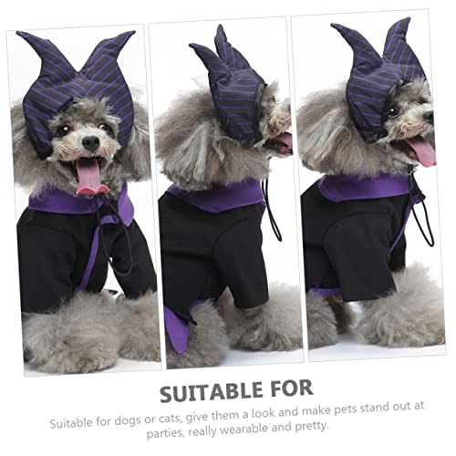Disfraz perro Bruja Halloween 3 piezas tamaño S miniatura 2