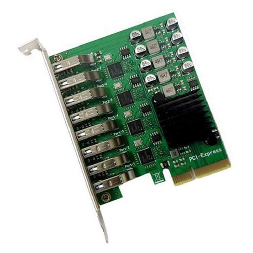 Carte D'Extension PCI Express USB 3.0 8 Ports PCI-E X4 USB 3.0 Carte Adaptateur USB3.0 6 Gbit/S Contrôleur pour PC de Bureau