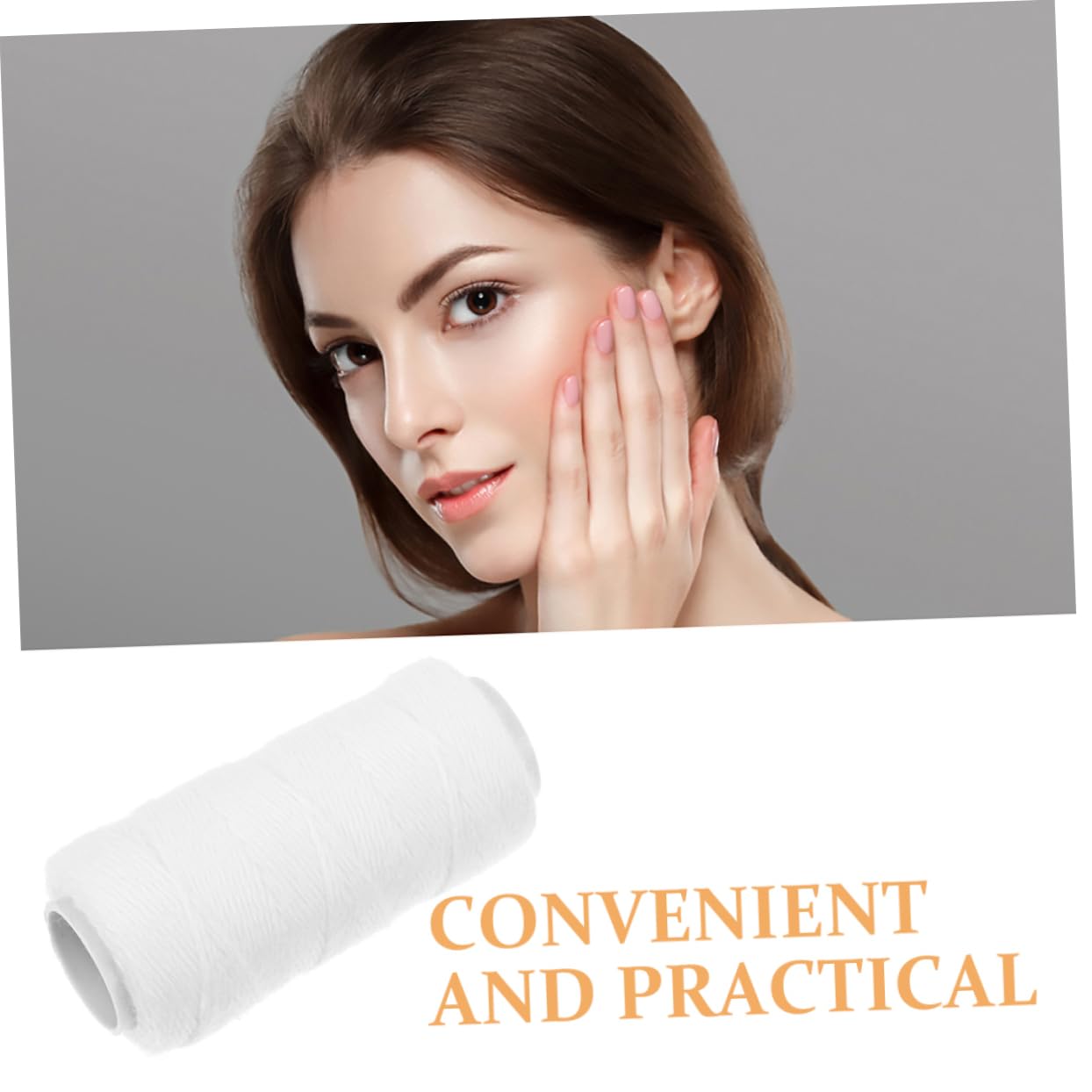 HAPINARY 2sets Thread for Face Epilator Threading Hair Removal Thread Multifunctional Design 5rolls*2