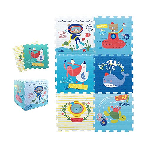 Grand tapis de jeu en mousse XXL | Ludi | | Dalles de sol épaisses et encastrables | Tapis d’éveil géant | Isolant et amortissant | Dès la naissance