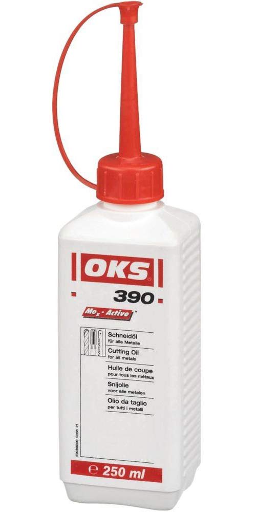 Huile de coupe pour metaux OKS 390 pour eviter la casse des forets en 250ml