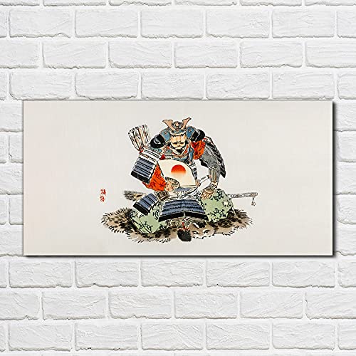 Décoration tableau en verre acrylique haut de gamme motif Samouraï