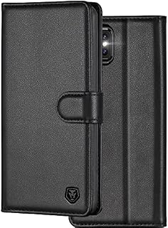 Kuafcase for Samsung S22 Ultra Case, Wallet Leather Flip Case with Card Holder Slots Magnetic Closure Kickstand Shockproof Protective Phone Case for Samsung Galaxy S22 Ultra - Black
