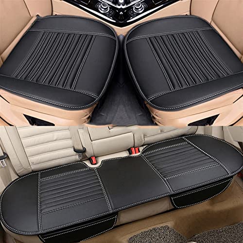 Coche Cubiertas Asientos Universal para Cruze para Vela para Sonic para Malibu para Tahoe Cubierta De Asiento Coche Cojín Interior(White 3 Piece)