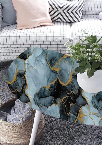 Image of KBR Self-Adhesive PVC 3D Wall Sticker Oil Proof and Waterproof, Kitchen Backsplash Dark Grey Gold Stickers Wallpaper for Hotel, Living Room, Bedroom & Cafe Walls (60cm x 200cm, Pack of 1)