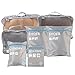 Produktbild LeRan Reise Wesentliche Organizer Faltbare Gepäck Compression Taschen wasserdichte Koffer Verpackung Kubik Wäscheservice Schuhe Tasche (7 Sätze)