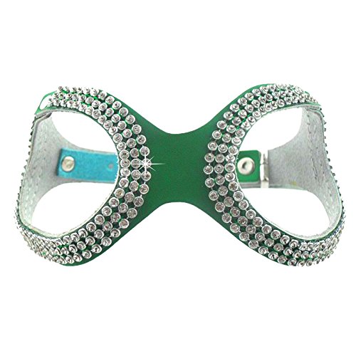 Nema Pet Leather Bling Rhinestone Harness for Small Dogs - Small - Green (B07Z69QC6P) Amazon Price History, Amazon Price Tracker