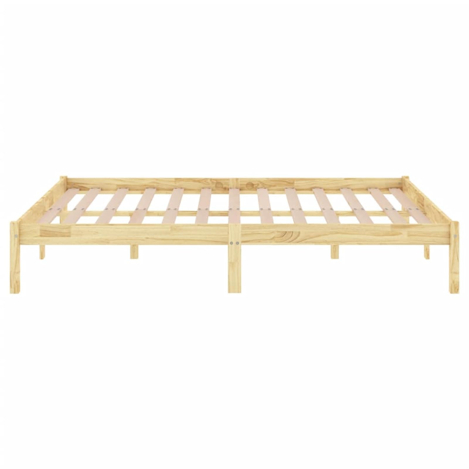 ATOMSTACK MAKER Letto in legno massello di pino naturale, 120 x 200 cm, con rete integrata, struttura robusta senza trattamento chimico, ideale per camere da letto moderne e classiche (montaggio