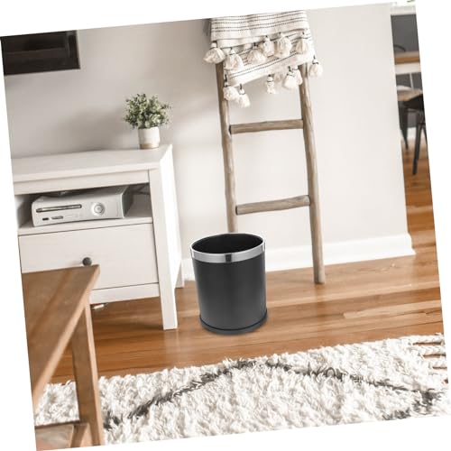 Cesto de basura metálico para baño cocina oficina miniatura 6