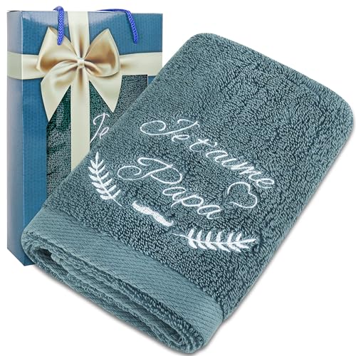Merclix Idee Cadeau Papa Anniversaire Serviette Papa 35 x 75 cm Cadeau pour Papa Original Cadeau Noel Papa Cadeau Fete des Peres Original Cadeau Homme