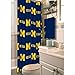 NCAA Michigan Wolverines Shower Curtain, Blue, 72" x 72"