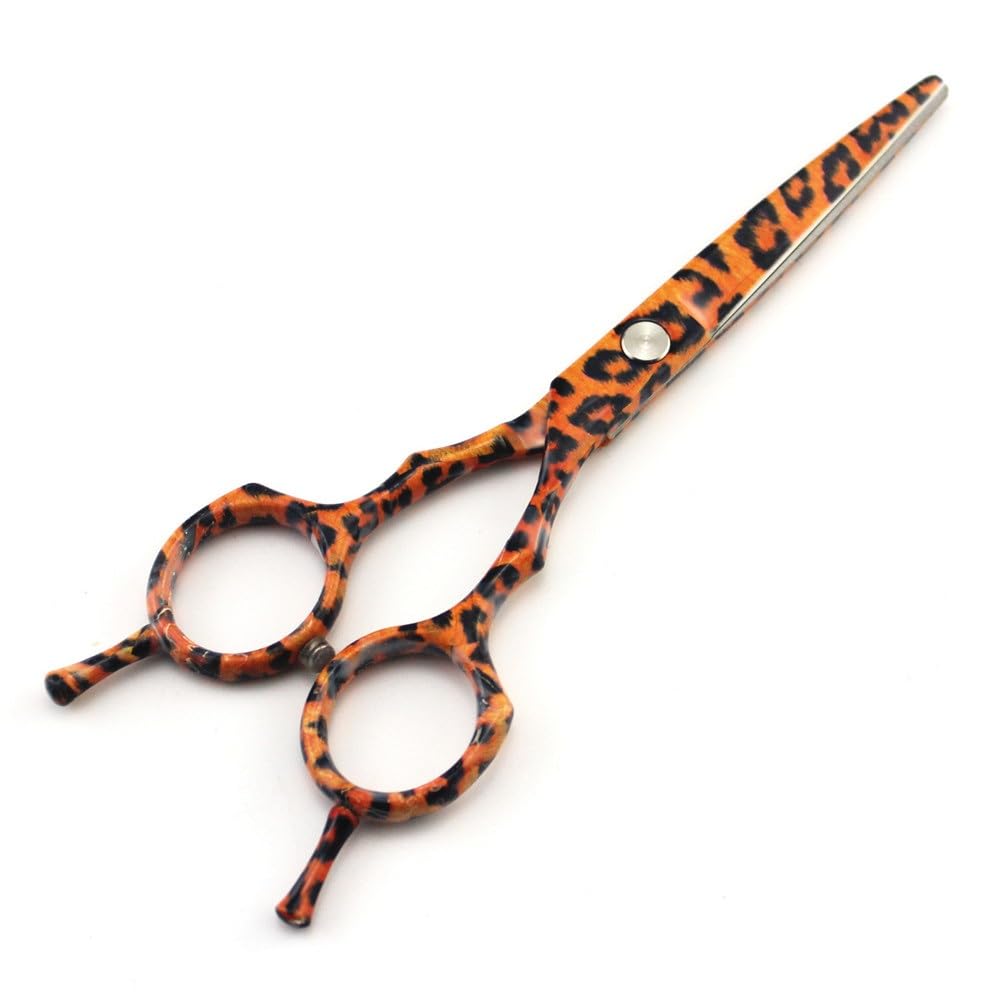 Tijeras para Cortar el Cabello, Tijeras Profesionales de cerámica de Leopardo de Acero JP 440c de 5,5 Pulgadas para Cortar el Cabello, Tijeras de peluquería, Juego de Tijeras de peluquería