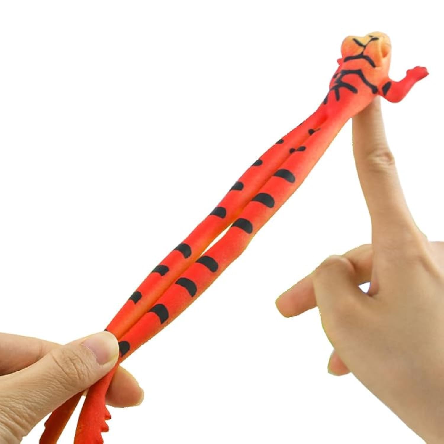 2 Assorted Styles of Realistic Frog Toys ,Frog Long Legs Fingertip toy,Ejection Toy for Stress Anxiety Relief, Great for Pranks, Party Favors, Easter Basket for Kids