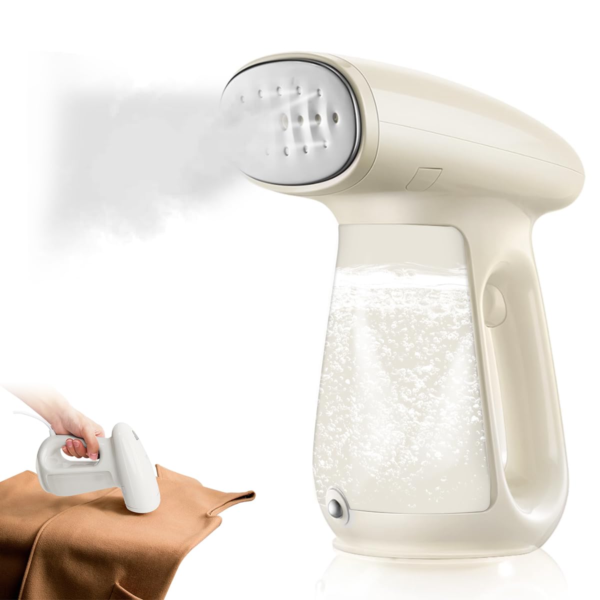 Bear® Professional Garment Steamer, Steam Iron for Clothes 1300W Fast Heat-up Portable Steam Iron Cloth Wrinkles Remover Built-in Aromatherapy Box with Brush (B0C6ZFNVRZ) Amazon Price History, Amazon Price Tracker