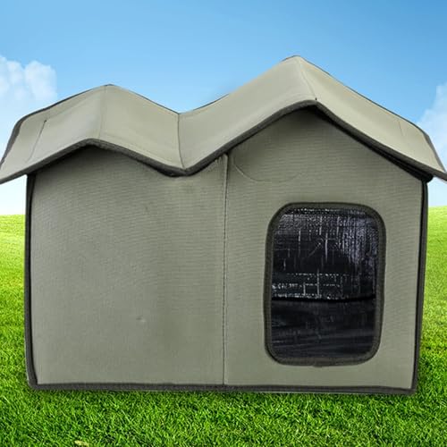 Maison chat extérieur imperméable et lavable pour cour et porche - 5