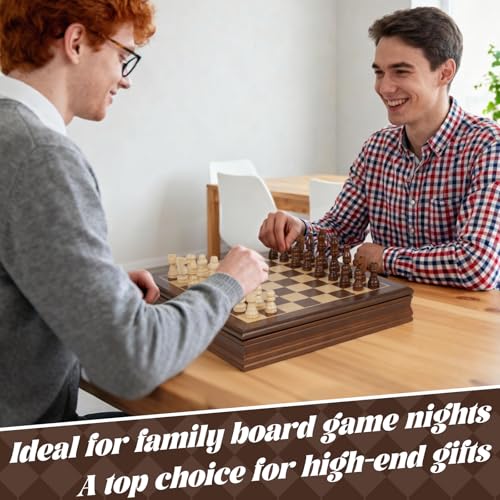 Set de Ajedrez Magnético de Madera 12'' Clásico miniatura 7