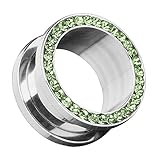 Marke: Piersando. Stückzahl: 1 Stück. Material: Edelstahl. Durchmesser: 3mm, 4mm, 5mm, 6mm, 7mm, 8mm, 10mm, 12mm, 14mm, 16mm, 18mm, 20mm, 22mm oder 25mm - je nach Auswahl. Länge: 10mm. Farben: Aqua, Blau, Clear Schwarz, Rosa, Flieder, Hellblau, Türkis, , Grün, Lila, Pink, Rainbow, Rot, Schwarz - je nach Auswahl