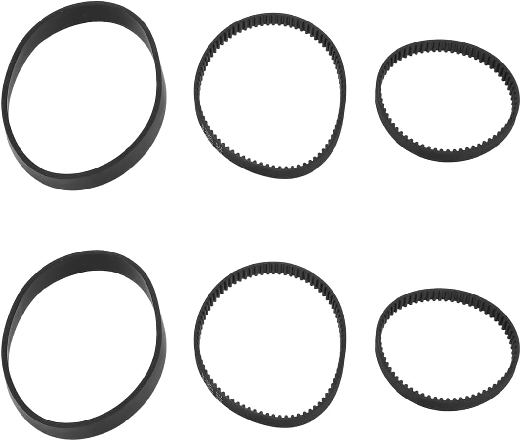 6PCS Replacement Vacuum Belt Set for 2X Revolution Pet Pro Cleaner Models 1986,1964,2007,2007P