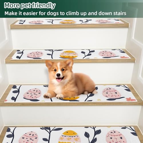 Peldaños de escalera autoadhesivos 8x30 antideslizantes para madera interior 6