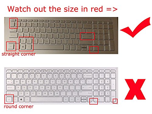 Saco Silicone Skin Keyboard Cover Compatible for HP 15-bs145tu 15.6-inch Laptop - Black - Image 4