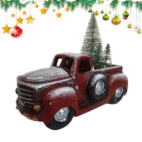 Camión de Navidad decorativo nostálgico para revivir tradiciones en casa 8
