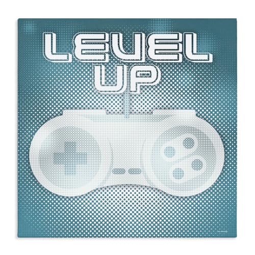 Stupell Industries Vintage Gamer Controller, 17 x 17 Inch Canvas Wall Art