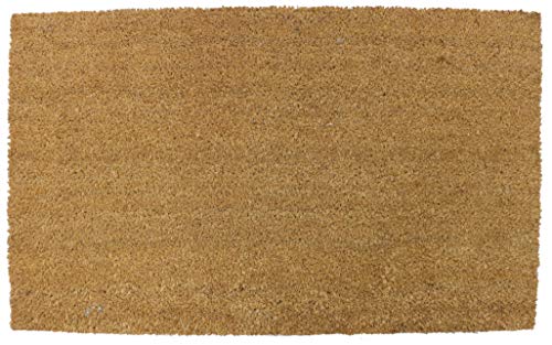 MUD STOPPER Coir Door Mat for Indoor and Outdoor Use | Heavy Duty Outside Door Mat | Indoor Mats For Front Door | 100% Natural Coir | Suitable for Use as a Back Door Mat (60 x 90cm)